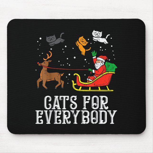 Cats For Everybody Christmas Cat Funny Xmas Women  Musmatta (Framsidan)