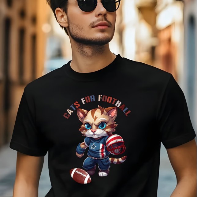 Cats for Football Seasonal  T Shirt (Skapare uppladdad)