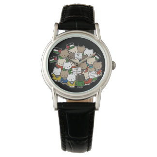 Cats for Palestine – Kawaii Cats for Justice Armbandsur