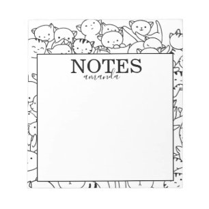 Cats för Personlig Namn Anteckningsblock