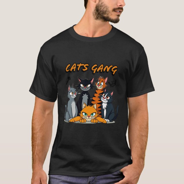Cats Gang T Shirt (Framsida)