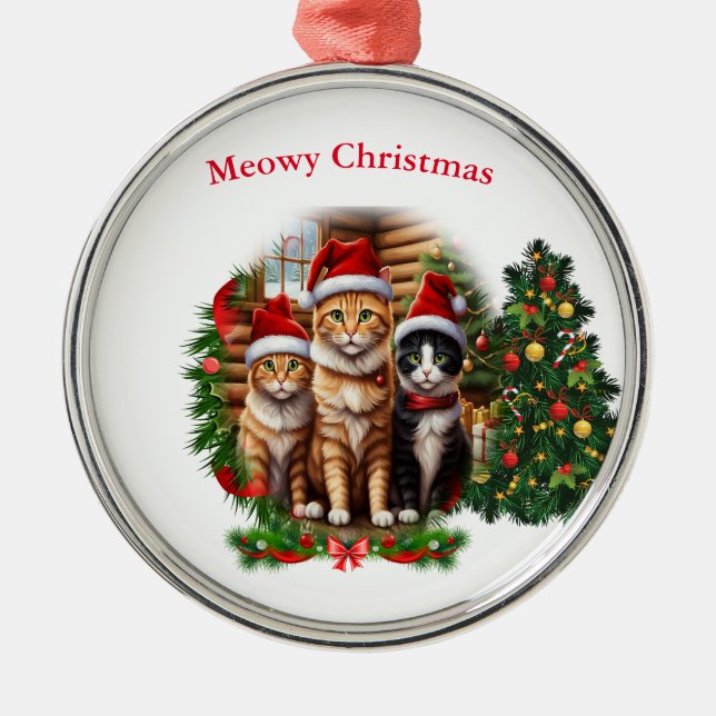 Cats God jul Julgransprydnad Metall (Framsidan)