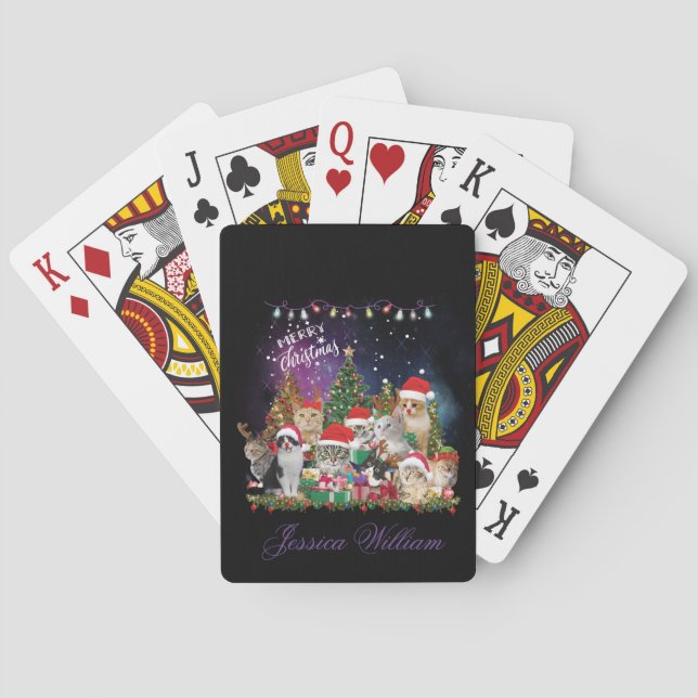 Cats God jul Light Casinokort (Baksidan)