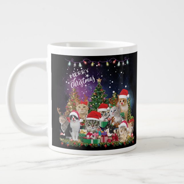 Cats God jul Light Jumbo Mugg (Vänster)