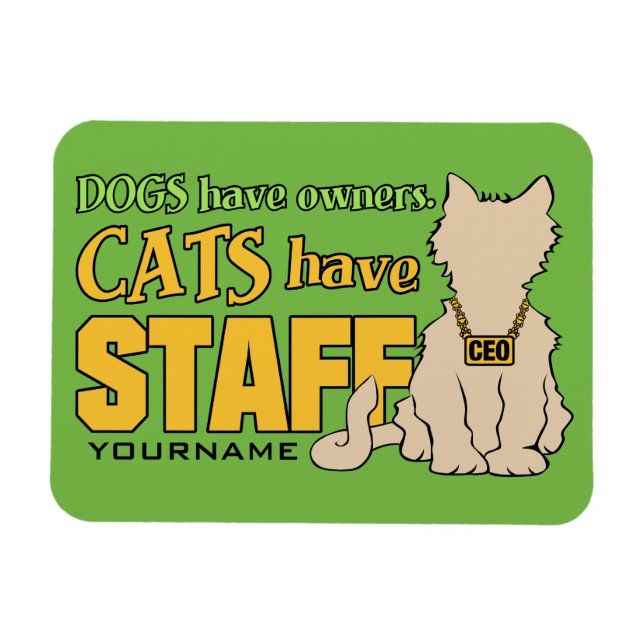 CATS HAR anpassningsbar-magnet PERSONAL Magnet (Horisontell)
