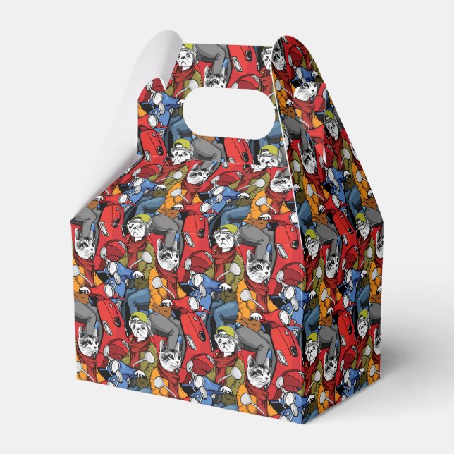 Cats & Hundar Scooter Mönster Presentaskar (Framsidan Sidan)