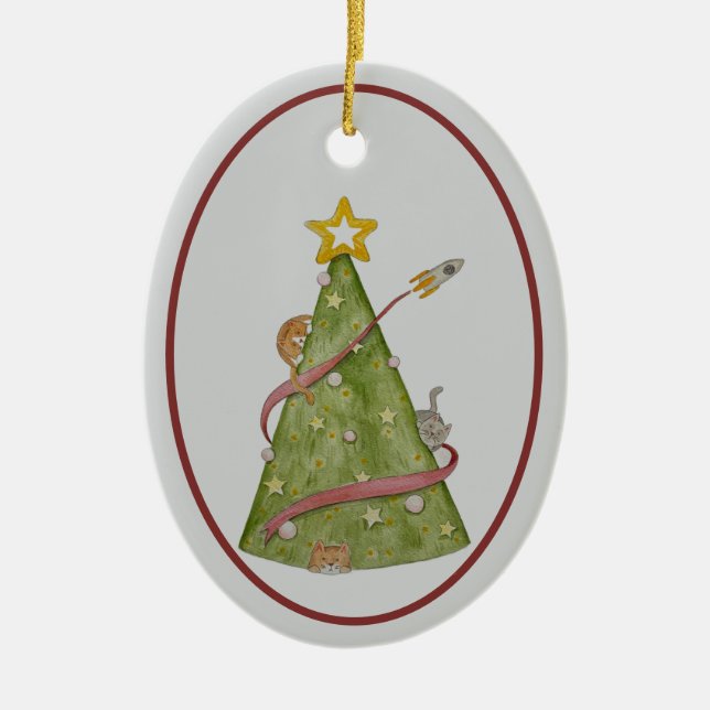 Cats in a Christmas Tree Ornament (Framsidan)