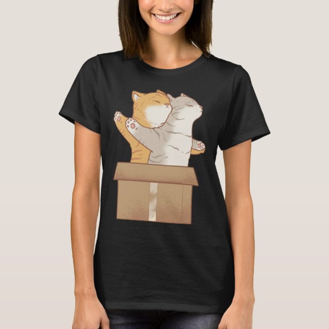 Cats in Box T Shirt (Framsida)