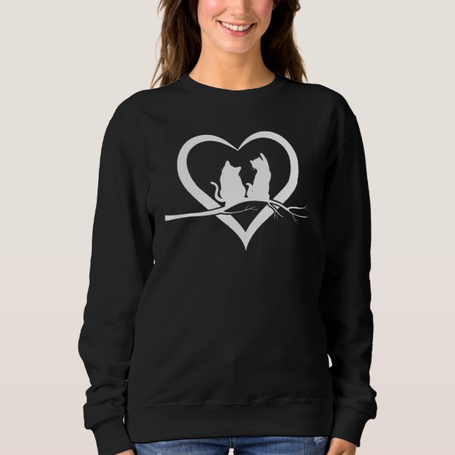 Cats In  I Cat Heart Cat  Cute Cat T Shirt (Framsida)