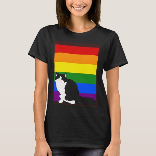Cats Lgbt T Shirt (Framsida)