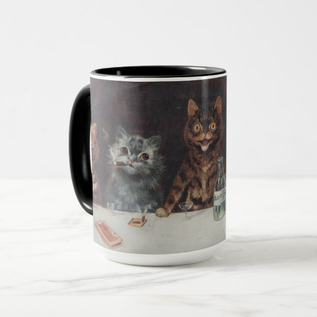 Cats Louis Wain Skriv ut Mugg (Framsida vänster)