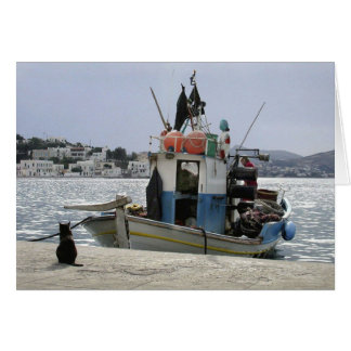 Cats Lunchboat Hälsningskort