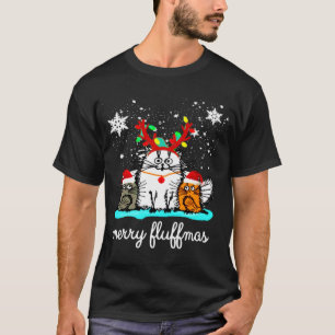Cats Merry Fluffmas luschristmas T Shirt