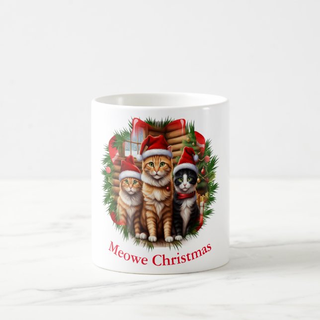 Cats mugg för jul (Center)