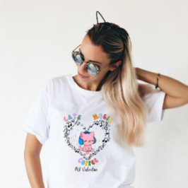 Cats Music Coffee My Valentine T Shirt