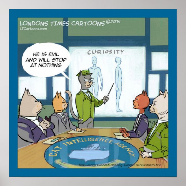 Cats Natural Enemy Funny Poster (Framsidan)