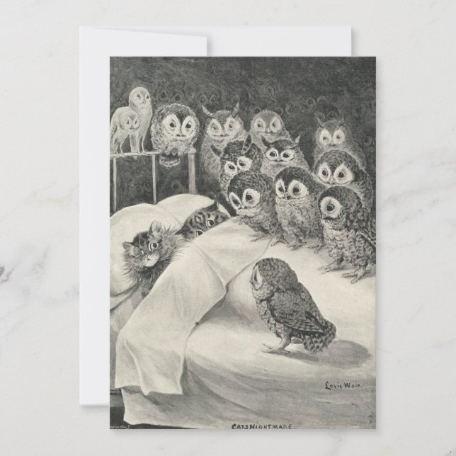 Cats Nightmare. Louis Wain Inbjudningar (Framsida)