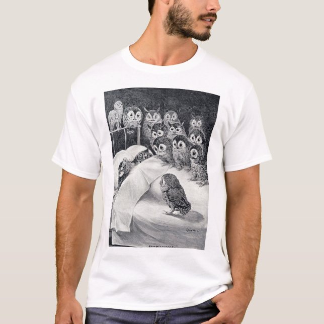 Cats Nightmare Uggla Bird, Louis Wain T Shirt (Framsida)