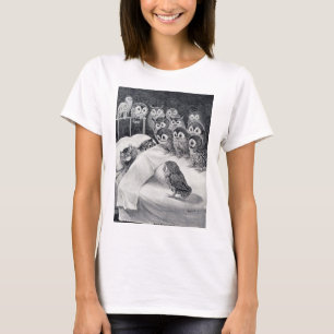 Cats Nightmare Uggla Bird, Louis Wain T Shirt