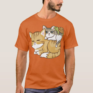 Cats och A Turtle Pile Cute Kawaii Anime Kawaii J T Shirt