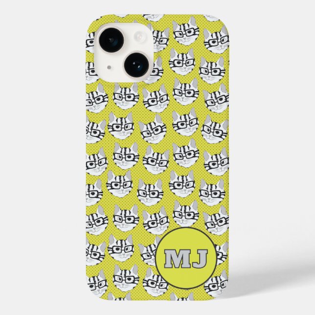 Cats of Cadstudios 2.0 - Yellow iPhone / iPad case (Baksida)