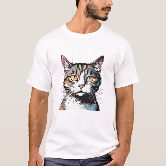 Cats Öga Charm T Shirt (Framsida)