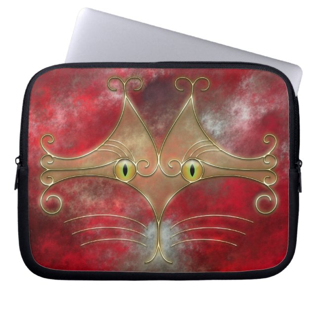 Cat's-Öga Laptop sleeve (Framsidan)