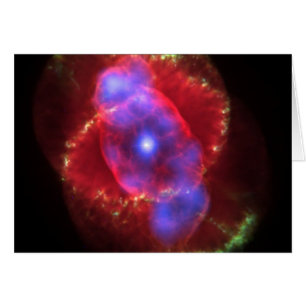 Cats Öga Nebula-glöd Hälsningskort