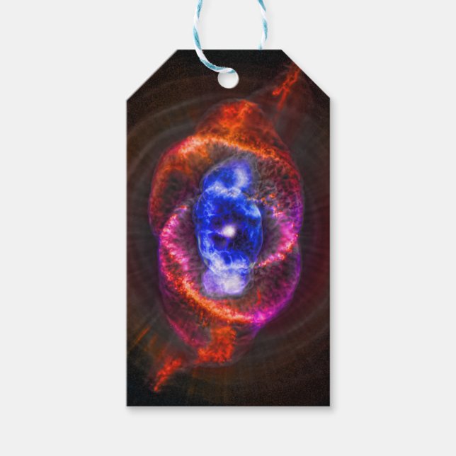 Cats Öga Nebula rymden bild Presentetikett (Framsidan)