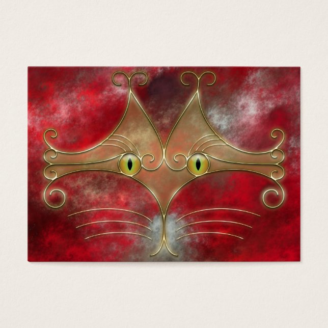 Cats-Ögon Bokmärken Visitkort (Framsidan)