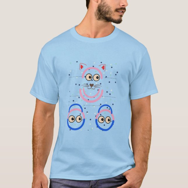 Cats ögon T-Shirt (Framsida)