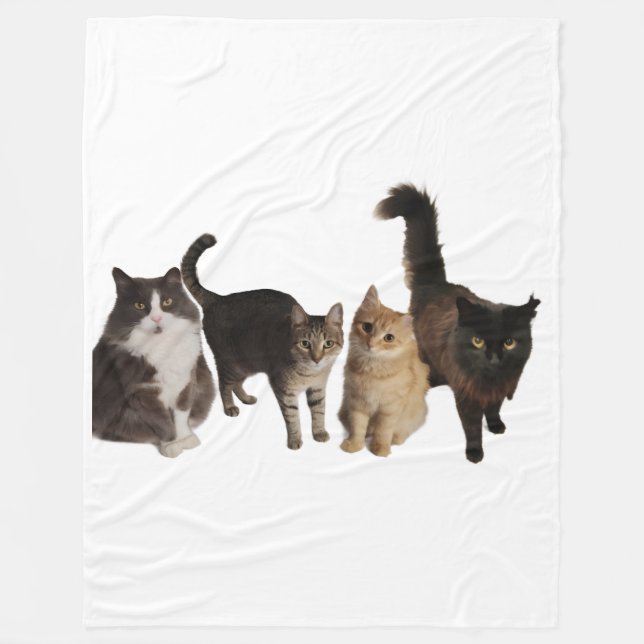 Cats on a blanket fleecefilt (Framsidan)