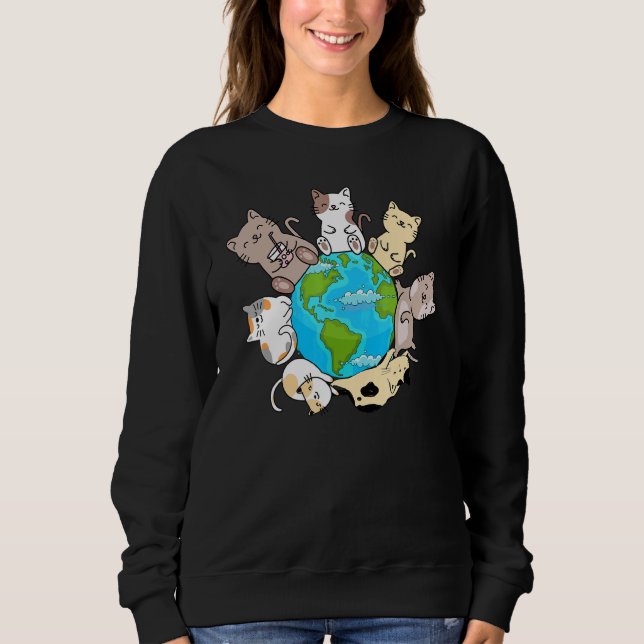 Cats On Earth I Cat  Cats on Earth  Cute Cats T Shirt (Framsida)
