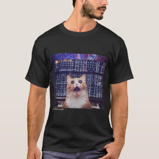 Cats On Synthesizers In Space Cat Owner Musician M T Shirt