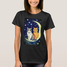 CATS ON THE MOON T SHIRT