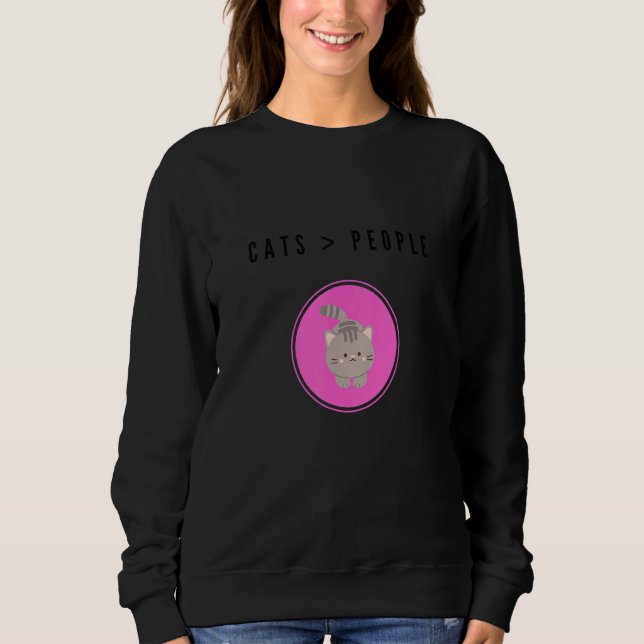 Cats Over People T Shirt (Framsida)