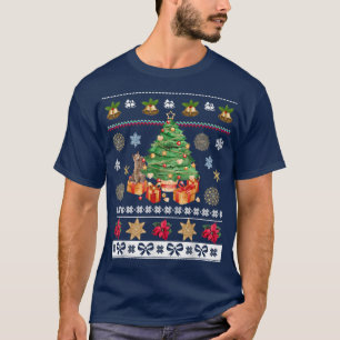 Cats Owners Lycklig jul-Helgdagar uggla Vinter D T Shirt