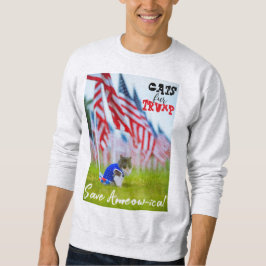 Cats Päls Trump Spara Ameow-ica! Lång Ärmad Tröja