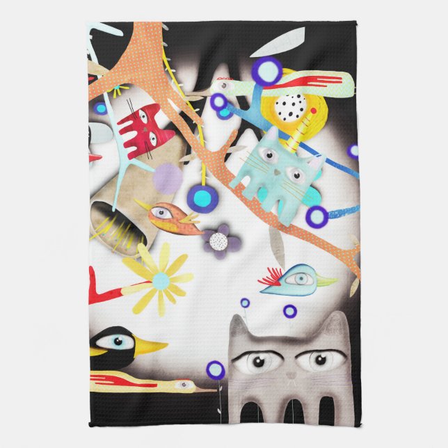 CATS Party av Rupydetquila Kökshandduk (Vertikal)