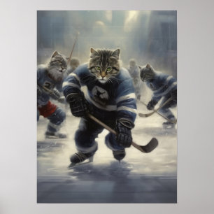 Cats Pay Hockey Poster