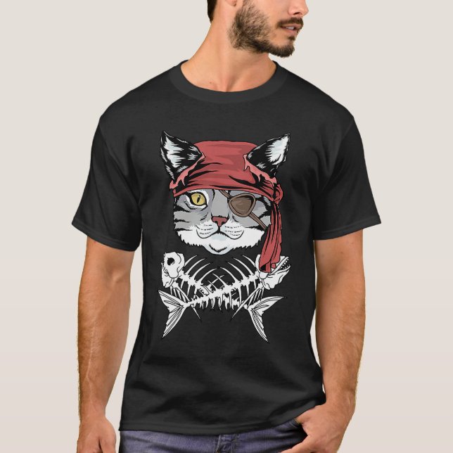 Cats Pirate   Cats Pirate T Shirt (Framsida)