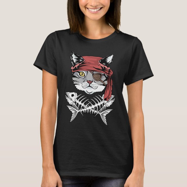 Cats Pirate   Cats Pirate T Shirt (Framsida)