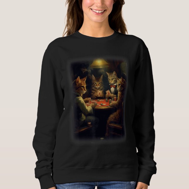 Cats Playing Poker A Friend in Need  Cat  2 T Shirt (Framsida)