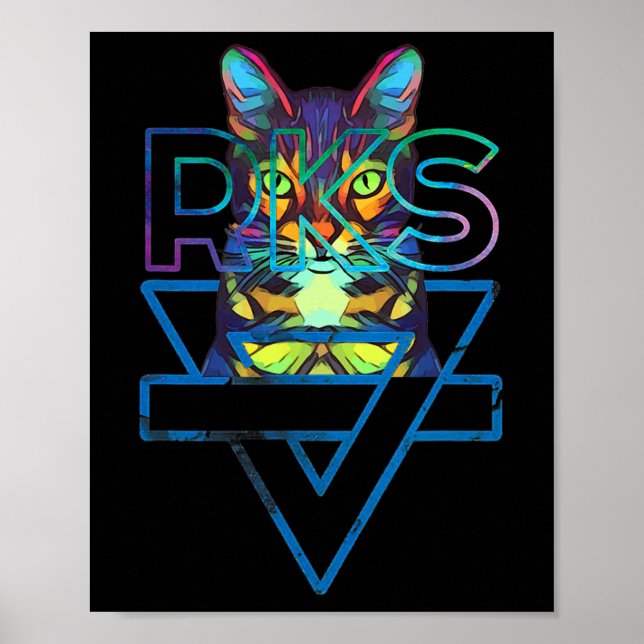 Cats Rainbow Kitten Surprise Cute Cat Poster (Framsidan)