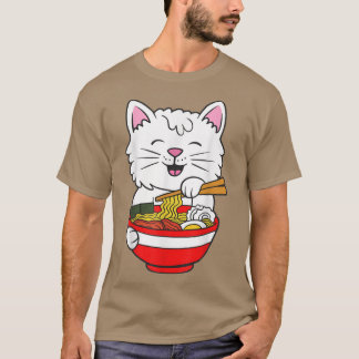 Cats Ramen Anime Kawaii Neko T Shirt