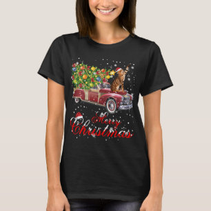 Cats Rides Red Lastbil jul Pajama T Shirt