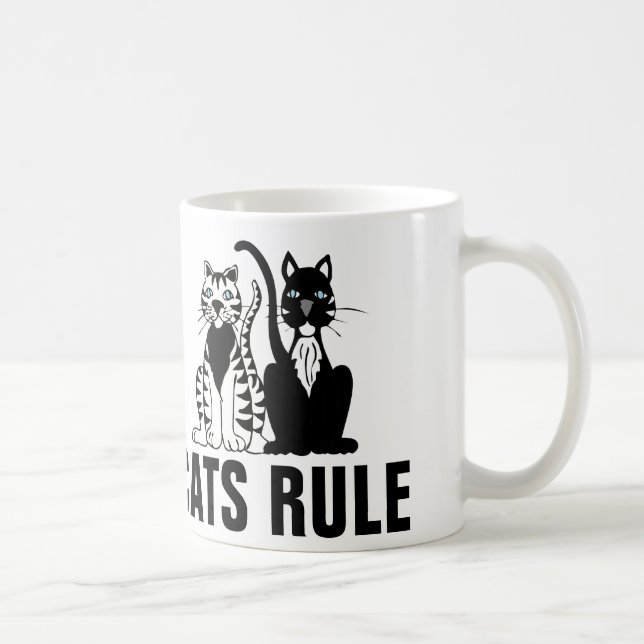 CATS RULE kaffe koppar (Höger)