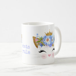 Cats Rule Princess Kattunge Mugg