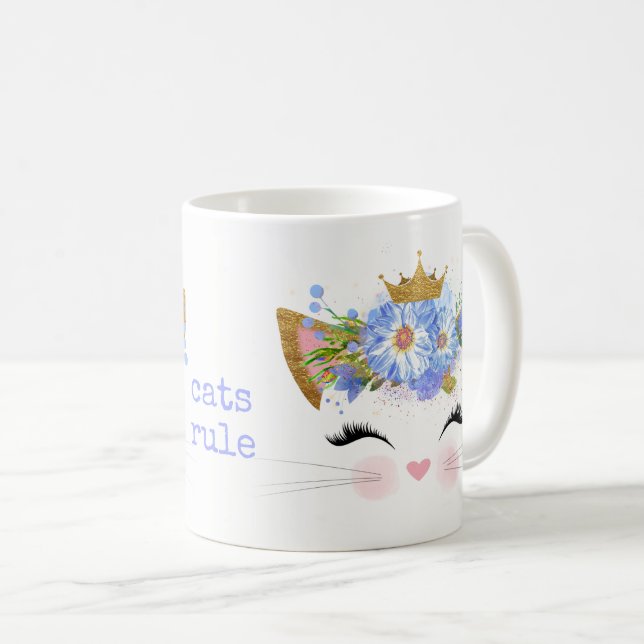 Cats Rule Princess Kattunge Mugg (Framsida höger)