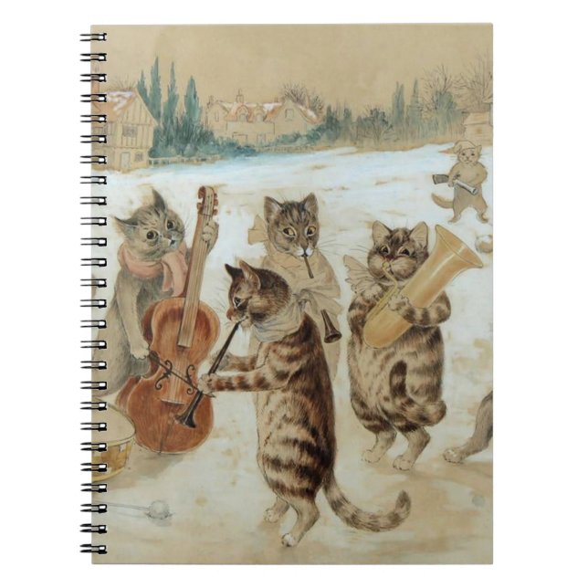 Cats Sång Singing av Louis Wain Anteckningsbok (Framsidan)
